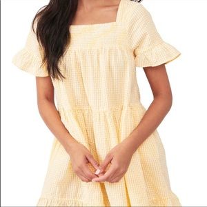Free People Yellow Mini Dress